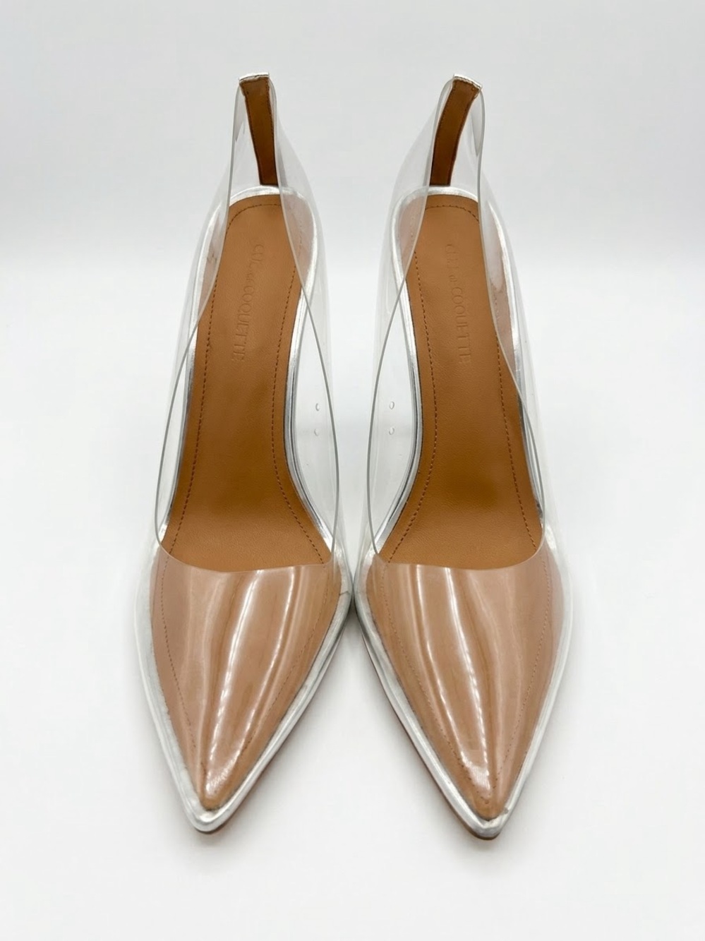 Cult of Coquette Pointed-Toe Slingback Pumps in Nude